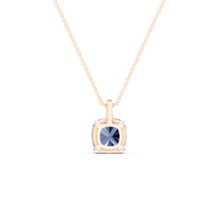 Collar Personalizado de Oro Sólido de 14K, 9K, 10K y 18K con Gema de Laboratorio de 3.032Ct, Certificado RJC, Joyería Fina Ética, MOQ 3 Piezas, 10 Piezas, OEM, ODM, NK70668 - Product Image 3