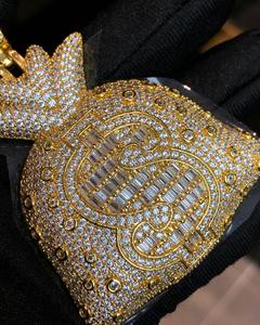 VVS Moissanite <b>Tester</b>-Pass for Certified Fashionable Sterling Silver 925 Rose <b>Gold</b> Plated Hip Hop Iced Charm Pendant Jewelry - Product Image 2