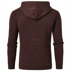 Sweat-shirt à capuche en coton lavé pour homme, coupe ample, avec poignets en tricot côtelé, pour un style de vie quotidien et les activités de plein air - Product Image 2