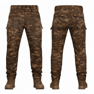 Apparel Uniform <b>Camouflage</b> Custom Design Pattern <b>Cargo</b> Pants Unisex Premium Quality Slim Fitted Breathable Protective Pants - Product Image 4