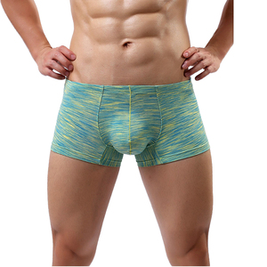 Wholesale Popular Men's Casual Wear Low-Rise Breathable Knitted Spandex/Nylon Underwear Soft Comfortable <b>Boxer</b> Shorts - Product Image 6