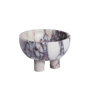 Frutero de mármol blanco, centro de mesa de piedra natural, vajilla de mármol Calacatta Viola de primera calidad, tazón decorativo de mármol para decoración del hogar - Product Image 5