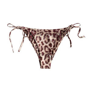 En gros, Ensemble de maillot de bain deux pièces pour femme, style bikini taille haute, avec décolleté en V profond, soutien-gorge micro anti-bactérien, devant uni, sexy, à bretelles croisées et à bandage - Product Image 3
