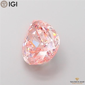 เพชร CVD ที่เพาะเลี้ยงในห้องปฏิบัติการ ความใส VS1 สีชมพูสดใสแฟนซี 4.00 กะรัต รูปทรงลูกแพร์ พร้อมใบรับรอง IGI สำหรับจี้ระดับมืออาชีพ - Product Image 6