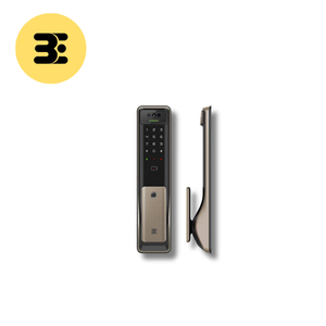 Serrure de porte numérique sans clé à reconnaissance veineuse palmaire, Wi-Fi, verrouillage automatique, finition or - Product Image 1