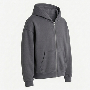 Nouvel arrivage : Sweat à capuche zippé personnalisé pour homme – Vêtement d'extérieur moderne avec construction haut de gamme et solutions de fabrication en gros - Product Image 2