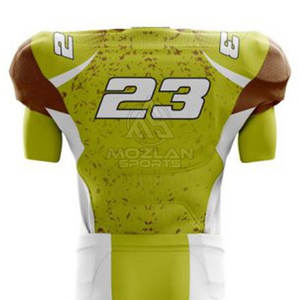 Dernier design d'uniforme de football américain, nouveau style, uniforme de football américain pour jeunes, prix de gros - Product Image 5