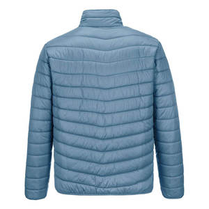 Wholesale Factory Made Waterproof Spring Knitted Vintage Style <b>Men's</b> Puffer <b>Jacket</b> Full Zipper Custom Logo Street Wear - Product Image 2