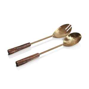 Ensemble de couverts en bois naturel, cuillères à salade, faits à la main, écologiques, lavables au lave-vaisselle, réutilisables, ustensiles de cuisine de haute qualité, sûrs - Product Image 4