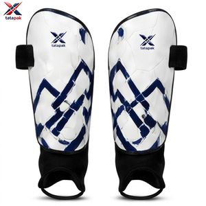 Protège-tibias de football Tatapak en mousse EVA rembourrée, coque en PP, absorption des chocs, logo personnalisable, protection unisexe, protège-jambes en nylon - Product Image 5