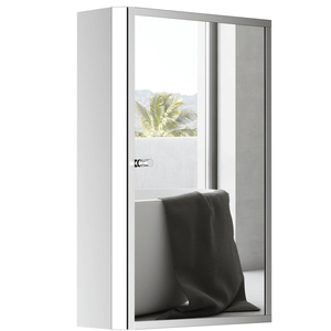 Mobile bagno moderno in legno massello stile americano con lavabo integrato - Product Image 4