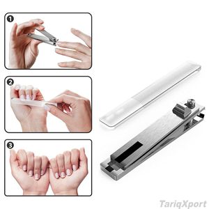 Coupe-ongles professionnel en acier inoxydable pour hommes et femmes, ouverture large droite, outil durable pour ongles de pieds et de mains - Product Image 3