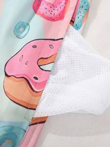 Shorts de Playa para Hombre con Estampado de Donuts, Secado Rápido, Diseño de Dibujos Animados, Cintura Media, Cordón Ajustable y Bolsillos - Product Image 4