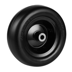 Coppia di Ruote Tubeless 11x4-5\" Antiforatura in PU per Rasaerba con Mozzo da 3.4\", Boccola da 3/4\" e 20 Adattatori per Boccola da 3/4\" Inclusi - Product Image 1