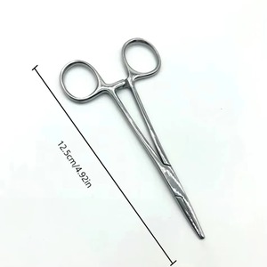 Pinces chirurgicales hémostatiques vasculaires en acier inoxydable, clips chirurgicaux droits et coudés, grandes et petites pinces moustiques, classe I, manuelles - Product Image 4