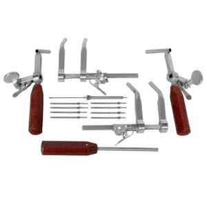 Juego de distractores cervicales Caspar, derecho e izquierdo, con destornillador, kit de instrumentos ortopédicos para cirugía de columna vertebral, EE. UU. y Europa - Product Image 3