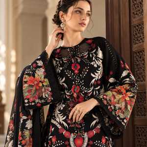 Long <b>Kaftan</b> <b>Dress</b> For Women Floral Printed Modest Maxi Abaya Style Ethnic Wear Muslim Fashion Loose Fit Full Sleeve Resort - Product Image 2