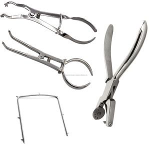 Dental Endodontic Rubber Dam Kit with Punch Pliers <b>Clamps</b> <b>Frame</b> Silver Manual Surgical Instruments Set Ergonomic CE Certified - Product Image 6