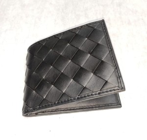 Carteras de piel de oveja Crazy Horse, tarjeteros RFID, monederos tejidos a crochet, delgados, abiertos, precios al por mayor, oferta India - Product Image 5