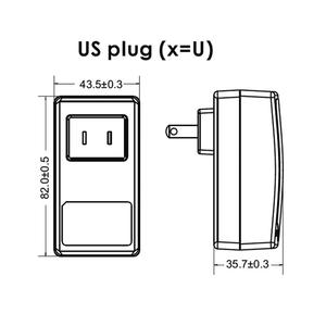 FranMar 30W 34V 0.88A <b>US</b> <b>Plug</b> in PC Material Wall Mount AC/DC Power <b>Adapter</b> - Product Image 2