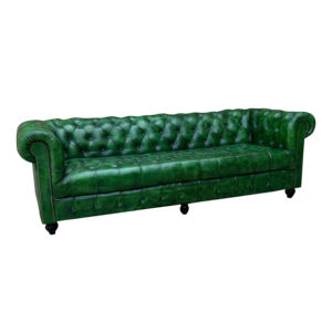 2024โปโลสีเขียวแบบโมเดิร์น3ที่นั่งโซฟาหนังสไตล์ chesterfield สำหรับร้านอาหารโซฟาหรูหราดีไซน์เฟอร์นิเจอร์ในบ้าน - Product Image 1