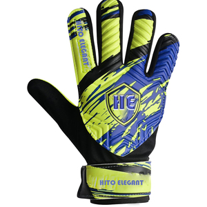 Gants de gardien de but de football de qualité supérieure en latex allemand, design personnalisé noir et vert, coupe négative, extensibles, 3 mm de latex allemand - Product Image 2