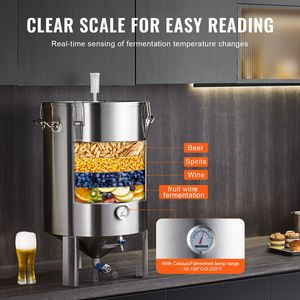 Fusto Fermentatore da 16 Galloni in Acciaio Inossidabile 304 per Birra Fatta in Casa - Forniture Essenziali per la Produzione Domestica di Birra - Product Image 5