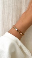 Nuevo Brazalete Ajustable de Cobre Puro Pulido, Diseño Moderno para Mujer/Hombre, Hecho a Mano, Apilable, No Tóxico, Personalizable