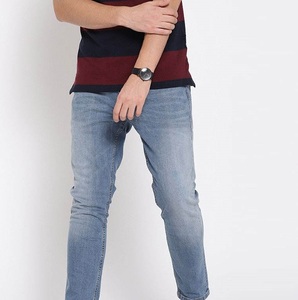 Pantalones Vaqueros Azules Transpirables con Bolsillo Lateral para Hombre, Servicio OEM, Alta Calidad, Logotipo Personalizado, Pantalones Vaqueros de Motociclista - Product Image 2