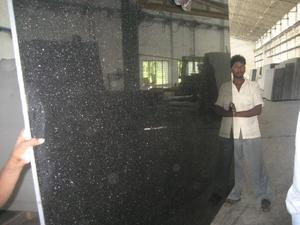 High Quality Black Galaxy <b>Granite</b> Slab Polished Natural Stone for Kitchen Countertops Floor and Wall Tiles - Product Image 5