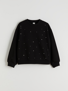 Women Corduroy Lined Cotton Rhinestone O Neck <b>Sweatshirt</b> Pullover Soft Warm Breathable Anti-Wrinkle Formal Fashion <b>Vintage</b> - Product Image 3