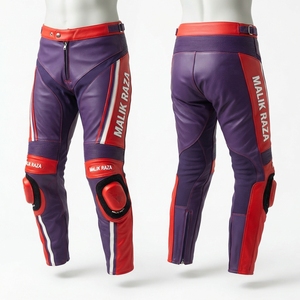 Pantalones de Motocicleta de Cuero Genuino Perforado para Hombre y Mujer, Tallas Personalizadas, Transpirables, para Carreras - Product Image 1