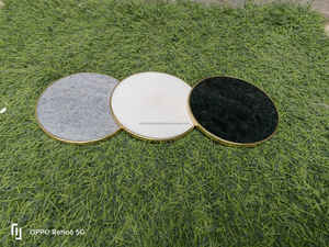 Sous-verres en agate tendance, faits à la main, luxueux, écologiques, sous-verres pour tasses à thé, design moderne, articles ménagers de haute qualité, hôtel, maison - Product Image 5