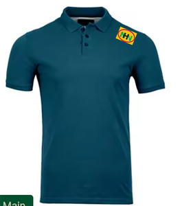 Camisa Formal de Hombre en Verde Teal Sólido, Tejida en Poliéster/Algodón, Transpirable, Nueva Llegada, Mejor Calidad, Manga Corta, Logotipo Personalizado - Product Image 4
