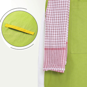 Delantal de Cocina Ecológico OEM para Chefs, Trabajadores de Procesamiento de Alimentos y Limpieza del Hogar, con Logotipo y Color Personalizados - Product Image 3