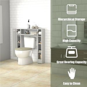 Mobiletto in Legno per Bagno da Posizionare Sopra il WC, Scaffali per Bagno - Product Image 5