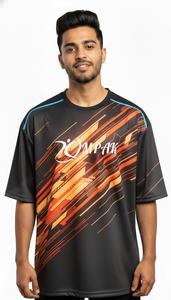 เสื้อยืดพิมพ์ซับลิเมชันขนาดใหญ่พิเศษสำหรับผู้ชายเสื้อลำลองแนวสตรีทในเมือง - Product Image 3