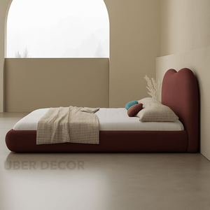 เฟอร์นิเจอร์ห้องนอนจำเป็นสไตล์โมเดิร์นห้องนอนจมน้ำเตียงโค้งขนาดเล็ก Wabi-Sabi - Product Image 2