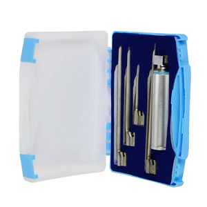 2026 Vente en gros Meilleure qualité Laryngoscope manuel jetable en acier inoxydable à fibre optique, Ensemble d'instruments chirurgicaux ORL CE Classe I - Product Image 3
