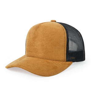 Casquette de baseball en maille personnalisable avec logo, ajustable, 6 panneaux, couleur unie, respirante, visière incurvée, faible MOQ, style trucker - Product Image 5