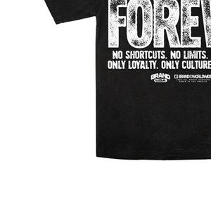 Custom Printing Available <b>Men's</b> <b>Black</b> Oversized T-Shirt Short Sleeve O-Neck Streetwear Jersey Print Back Logo - Product Image 3