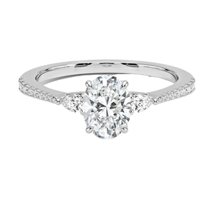 Elegant Bridal White Silver <b>Crystal</b> Engagement <b>Ring</b> Romantic Wedding Proposal Jewelry Gift for Women - Product Image 2