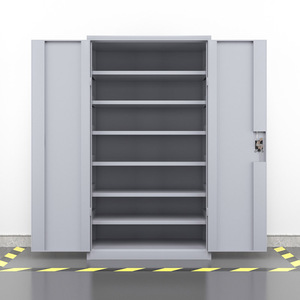 Armoire <span class=keywords><strong>de</strong></span> <span class=keywords><strong>rangement</strong></span> <span class=keywords><strong>de</strong></span> <span class=keywords><strong>garage</strong></span> en métal avec serrure, <span class=keywords><strong>casier</strong></span> en acier <span class=keywords><strong>de</strong></span> 72 pouces <span class=keywords><strong>de</strong></span> haut avec 5 étagères réglables pour le bureau, la maison et l'entrepôt - Product Image 3