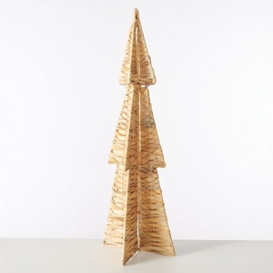 Decorative <b>tabletop</b> <b>trees</b> ornament for holiday-themed hand weaving water hyacinth christmas <b>tree</b> - Product Image 1