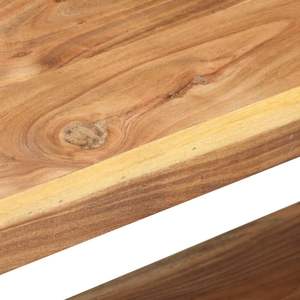 Mueble para TV de madera maciza de acacia de 35.4 pulgadas con tonos de madera, soporte para TV de madera maciza de acacia - Product Image 5