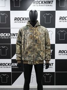 เสื้อแจ็คเก็ตซิปพิมพ์ลายพรางสไตล์วินเทจสำหรับผู้ชาย  ผ้าฝ้าย 100% คุณภาพสูง ทรงบ็อกซี่  แบบมีฮู้ด เหมาะสำหรับการล่าสัตว์ - Product Image 2