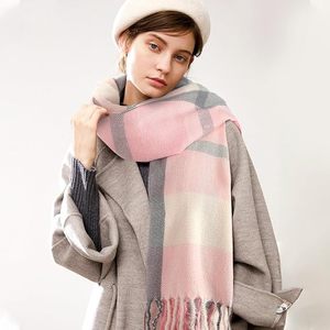 High Quality Women Solid Long Winter <b>Scarf</b> Soft Warm Shawl <b>Wrap</b> Tassel Fringe Fashion Neck Accessory Polyester Sweat-Wicking - Product Image 2