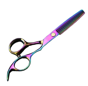 Tijeras de Peluquería Profesionales de Acero Inoxidable de Alta Calidad, Color Negro y Dorado, Personalizadas, Tijeras de Entresacar, Tamaño Personalizado - Product Image 2