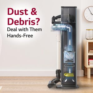 Aspiradora Inalámbrica LG CordZero con Autovaciado, 120 Minutos de Autonomía para Alfombras y Pisos Duros, Beige - Product Image 4