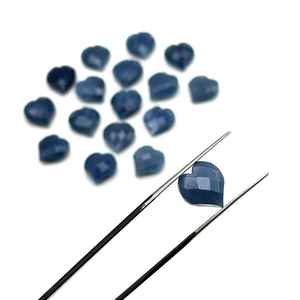 Ópalo Azul en Forma de Corazón de 10mm, Gema Tallada Suelta para Fabricación de Joyería, Proveedor de Gemas al por Mayor - Product Image 6